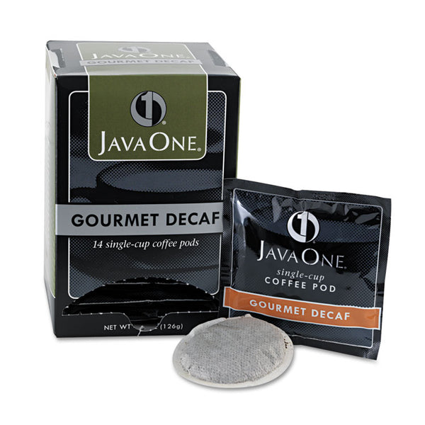 Java One® Coffee Pods, Colombian Decaf, Single Cup, Pods, 14/Box (JAV30210)