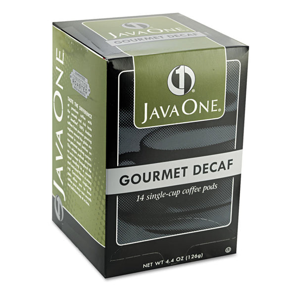 Java One® Coffee Pods, Colombian Decaf, Single Cup, Pods, 14/Box (JAV30210)