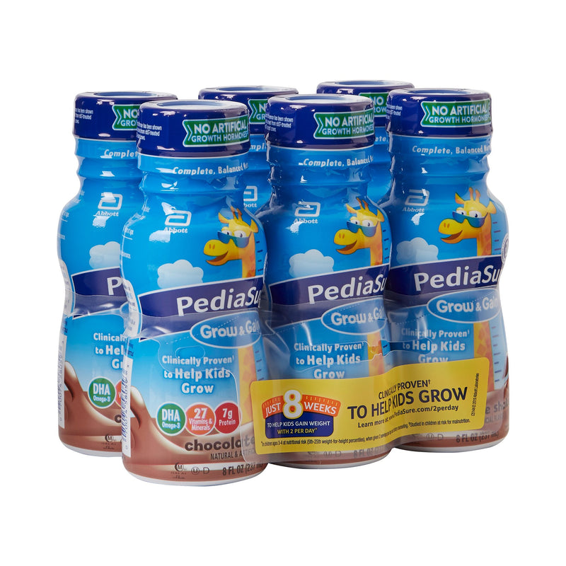 PediaSure® Grow & Gain Shake Pediatric Oral Supplement Chocolate Flavor 8 oz. Bottle Liquid Calories (649265_PK) 6/PK