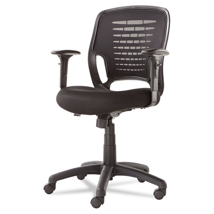 OIF Swivel/Tilt Mesh Task Chair, Supports Up to 250 lb, 17.71" to 21.65" Seat Height, Black (OIFEM4817)