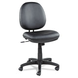 Alera® Alera Interval Series Swivel/Tilt Task Chair, Bonded Leather Seat/Back, Up to 275 lb, 18.11" to 23.22" Seat Height, Black (ALEIN4819)