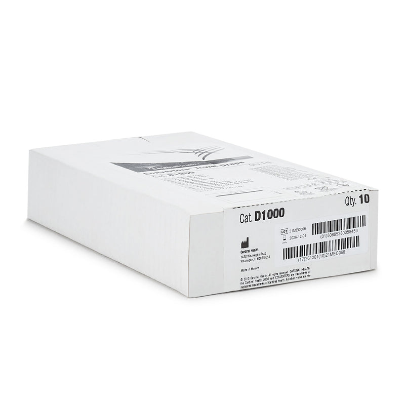 Cardinal General Purpose Drape Towel Drape with Adhesive Strip 18 W X 12 L Inch Sterile (860858_CS) 1/CS