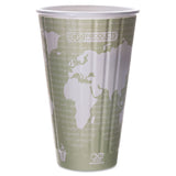 Eco-Products® World Art Renewable and Compostable Insulated Hot Cups, PLA, 16 oz, 40/Packs, 15 Packs/Carton (ECOEPBNHC16WD) Case of 600