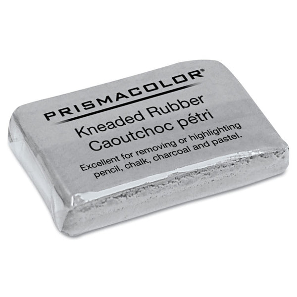 Prismacolor® Design Kneaded Rubber Art Eraser, For Pencil Marks, Rectangular Block, Large, Gray (SAN70531) Each