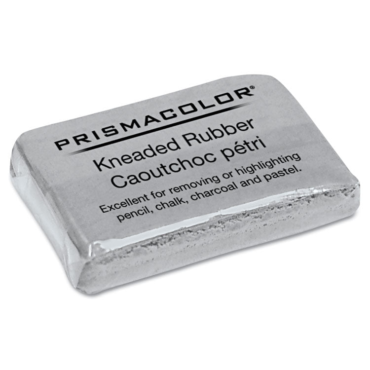 Prismacolor® Design Kneaded Rubber Art Eraser, For Pencil Marks, Rectangular Block, Large, Gray (SAN70531) Each