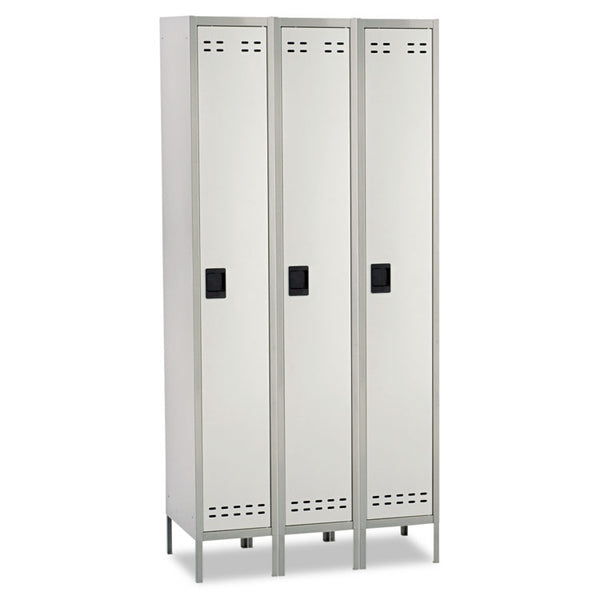 Safco® Single-Tier, Three-Column Locker, 36w x 18d x 78h, Two-Tone Gray (SAF5525GR)