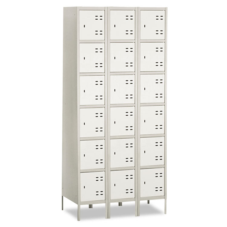 Safco® Three-Column Box Locker, 36w x 18d x 78h, Two-Tone Gray (SAF5527GR)