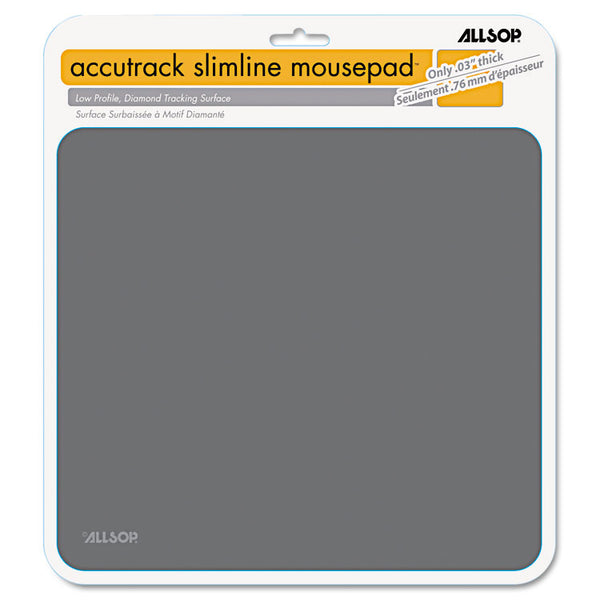 Allsop® Accutrack Slimline Mouse Pad, 8.75 x 8, Graphite (ASP30201) Each