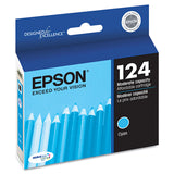 Epson® T124220-S (124) DURABrite Ultra Ink, Cyan (EPST124220S) Each