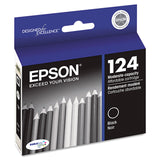 Epson® T124120-S (124) DURABrite Ultra Ink, Black (EPST124120S) Each