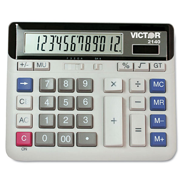 Victor® 2140 Desktop Business Calculator, 12-Digit LCD (VCT2140)