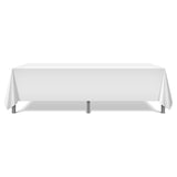 Hospeco® Mariposa Tablecloth 52x114 White, 24/Case (HOSTL-52X114-WHITE-CS) Case of 24