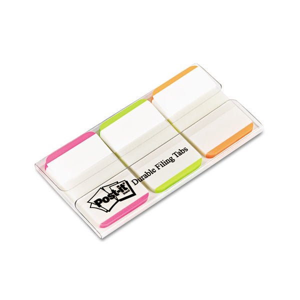 Post-it® Tabs 1" Lined Tabs, 1/5-Cut, Assorted Bright Colors, 1" Wide, 66/Pack (MMM686LPGO) Pack of 66