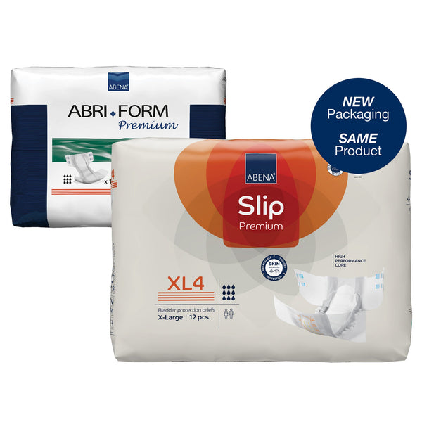 Abena® Slip Premium XL4 Unisex Adult Incontinence Brief X-Large Disposable Heavy Absorbency (1218210_PK) 12/PK