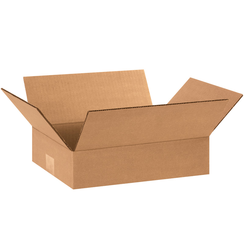 12 x 9 x 3" Flat Corrugated Boxes (1293) Bundle Of 25