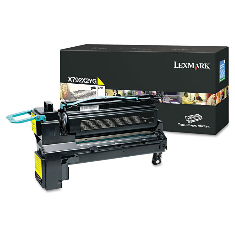 Lexmark™ X792X2YG Extra High-Yield Toner, 20,000 Page-Yield, Yellow (LEXX792X2YG) Each