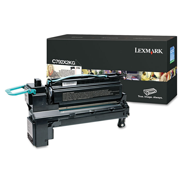 Lexmark™ C792X2KG Extra High-Yield Toner, 20,000 Page-Yield, Black (LEXC792X2KG) Each