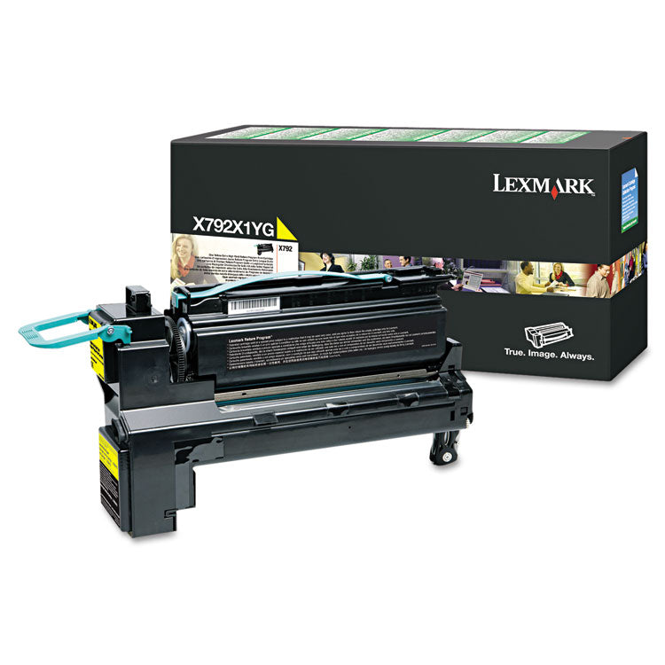 Lexmark™ X792X1YG Return Program Extra High-Yield Toner, 20,000 Page-Yield, Yellow (LEXX792X1YG)