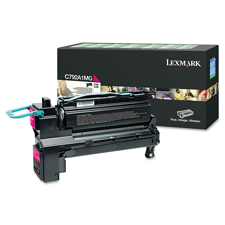 Lexmark™ C792A1MG Return Program Toner, 6,000 Page-Yield, Magenta (LEXC792A1MG) Each