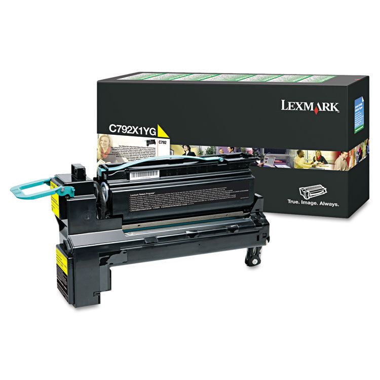 Lexmark™ C792X1YG Return Program Extra High-Yield Toner, 20,000 Page-Yield, Yellow (LEXC792X1YG)