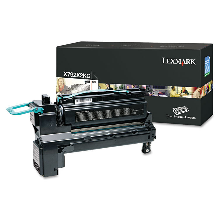 Lexmark™ X792X2KG Extra High-Yield Toner, 20,000 Page-Yield, Black (LEXX792X2KG)