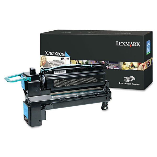 Lexmark™ X792X2CG Extra High-Yield Toner, 20,000 Page-Yield, Cyan (LEXX792X2CG)