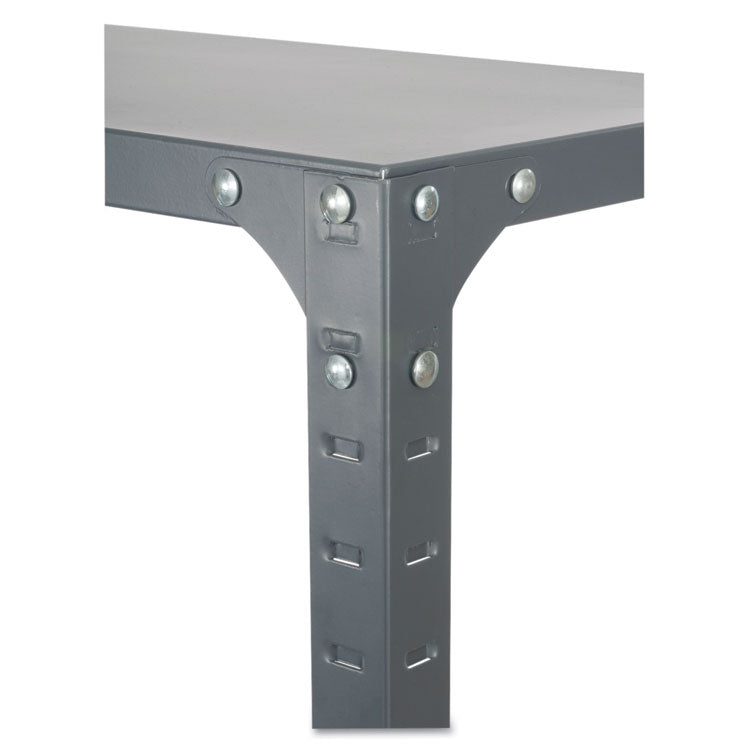 Safco® Commercial Steel Shelving Unit, Six-Shelf, 36w x 24d x 75h, Dark Gray (SAF6270) Each
