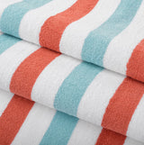 Hospeco® Cabo Cabana Beach Towel 30x70 Orange/Blue, 4/Pack (CABOCABANA-OR/BL) Pack of 4