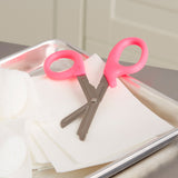 McKesson Medicut™ Trauma Shears Pink 7-1/4 Inch Length Medical Grade Stainless Steel NonSterile Finger Ring Handle Blunt Tip / Blunt Tip (1089415_CS) 10/CS