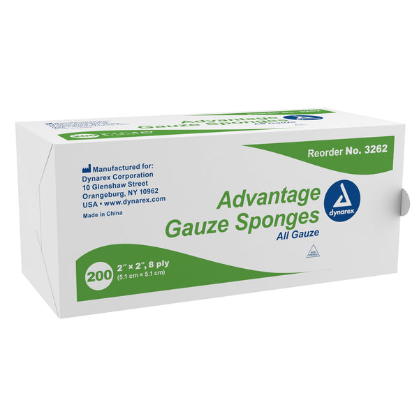Advantage Gauze Sponge 2 X 2 Inch 8-Ply NonSterile 200 per Pack (763685_PK) 200/PK