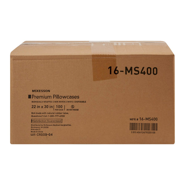 McKesson Pillowcase Standard White Disposable (1081637_CS) 100/CS