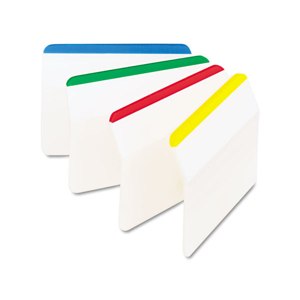 Post-it® Tabs 2" Angled Tabs, Lined, 1/5-Cut, Assorted Primary Colors, 2" Wide, 24/Pack (MMM686A1) Pack of 24