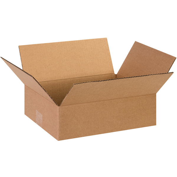 13 x 10 x 4" Flat Corrugated Boxes (13104) Bundle Of 25