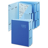 Smead™ 10-Pocket Project Organizer with Indexed Tabs (1-10), 10 Sections, Unpunched, 1/3-Cut Tabs, Letter Size, Lake Blue/Navy Blue (SMD89200)