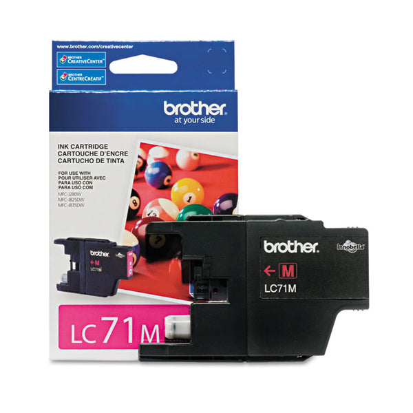 Brother LC71M Innobella Ink, 300 Page-Yield, Magenta (BRTLC71M)