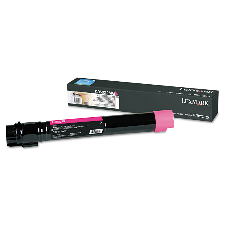 Lexmark™ C950X2MG Extra High-Yield Toner, 22,000 Page-Yield, Magenta (LEXC950X2MG) Each