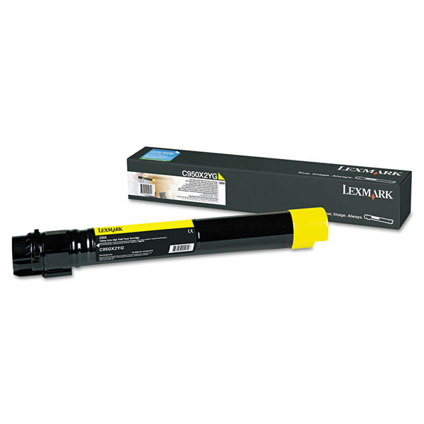 Lexmark™ C950X2YG Extra High-Yield Toner, 22,000 Page-Yield, Yellow (LEXC950X2YG)