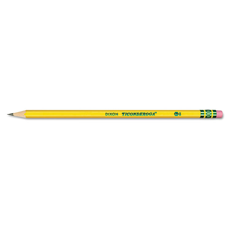 Ticonderoga® Pre-Sharpened Pencil, HB (#2), Black Lead, Yellow Barrel, 30/Pack (DIX13830)