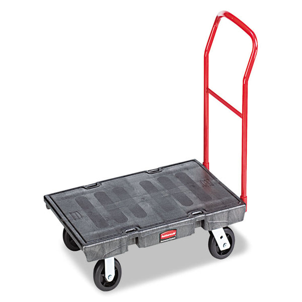 Rubbermaid® Commercial Heavy-Duty Platform Truck Cart, 2,000 lb Capacity, 24 x 48 Platform, Black (RCP443600BK)