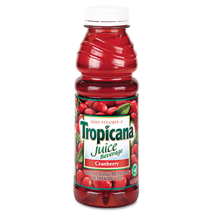 Tropicana® Juice Beverage, Cranberry, 15.2oz Bottle, 12/Carton (QKR00864) Carton of 12