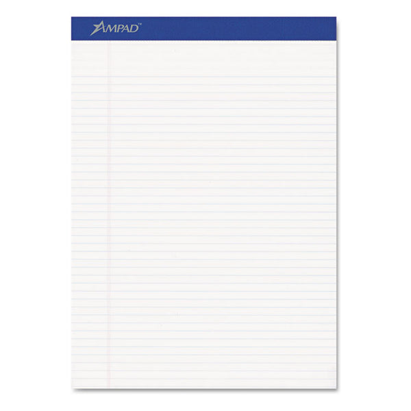 Ampad® Perforated Writing Pads, Narrow Rule, 50 White 8.5 x 11.75 Sheets, Dozen (TOP20322)