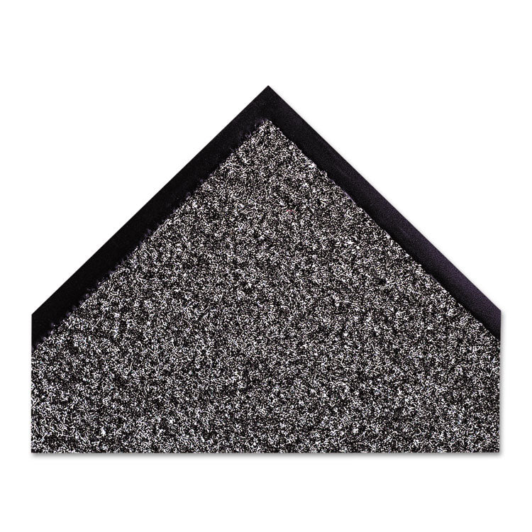 Crown Dust-Star Microfiber Wiper Mat, 48 x 72, Charcoal (CWNDS0046CH)