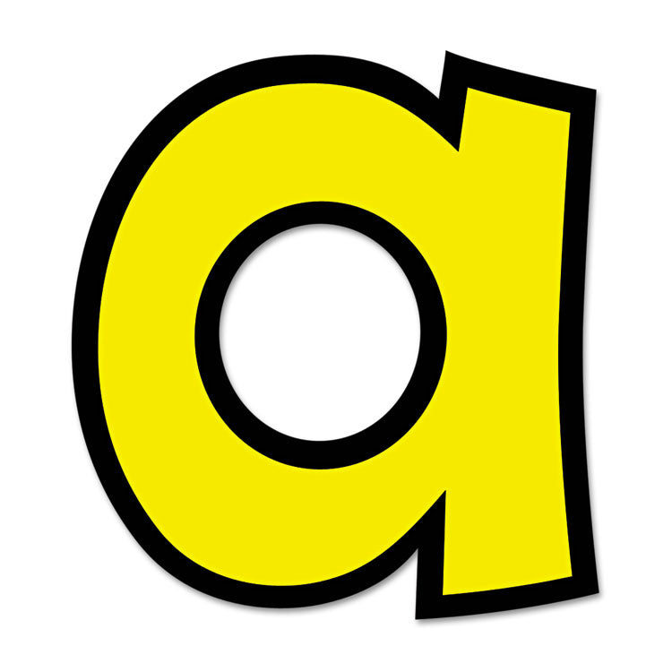 TREND® Ready Letters Playful Combo Set, Yellow, 4"h, 216/Set (TEPT79743) 1 Set
