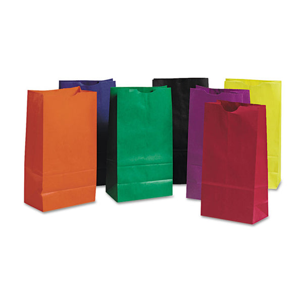 Pacon® Rainbow Bags, 6" x 11", Assorted Bright, 28/Pack (PAC0072140) Pack of 50