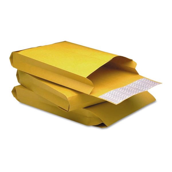Quality Park™ Redi-Strip Kraft Expansion Envelope, #10 1/2, Square Flap, Redi-Strip Adhesive Closure, 9 x 12, Brown Kraft, 25/Pack (QUA93334) Pack of 25