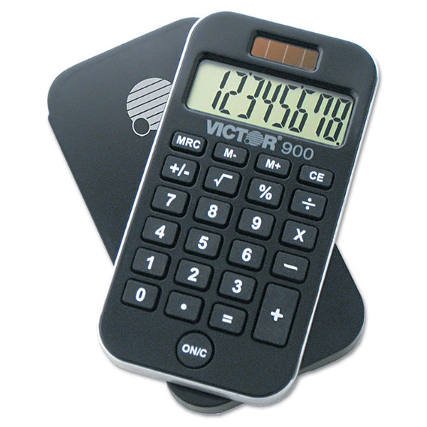 Victor® 900 Antimicrobial Pocket Calculator, 8-Digit LCD (VCT900)