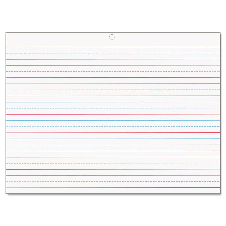 Pacon® Multi-Sensory Handwriting Tablet, 5/8" Long Rule, 8 x 10.5, 40/Pad (PAC2470)