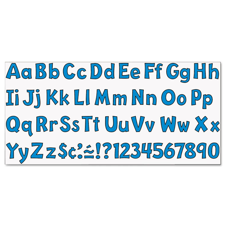 TREND® Ready Letters Playful Combo Set, Blue, 4"h, 216/Set (TEPT79744) 1 Set