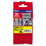 Brother P-Touch® TZe Extra-Strength Adhesive Laminated Labeling Tape, 0.7" x 26.2 ft, Black on Yellow (BRTTZES641) Each