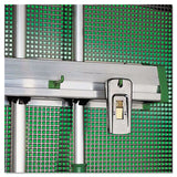 Unger® Hold Up Aluminum Tool Rack, 36w x 3.5d x 3.5h, Aluminum/Green (UNGHU900) Each